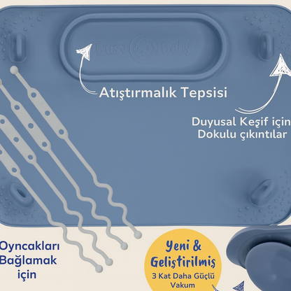 Lirena™ Silikon Bebek Aktivite ve Mama Matı